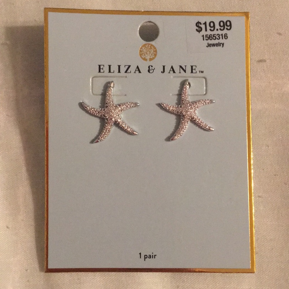 Beautiful sparkly starfish earrings